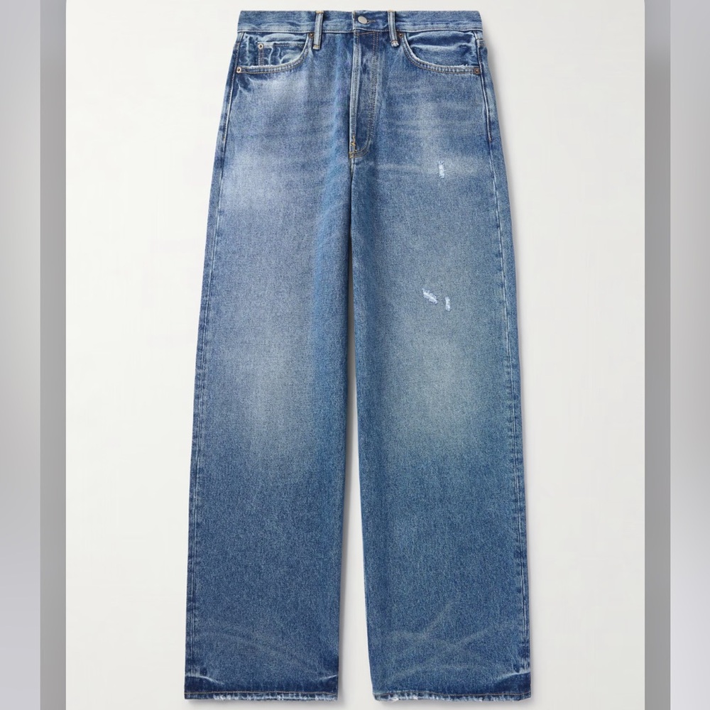 Acne Studios Relaxed Fit Unisex Jeans in Blue - Picture 4 of 4